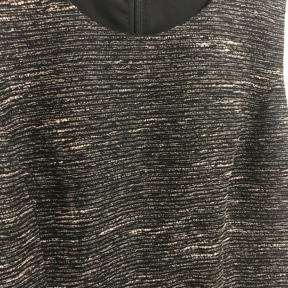 The Limited Black Shimmer Tweed Fit & Flare Dress - Picture 3 of 6
